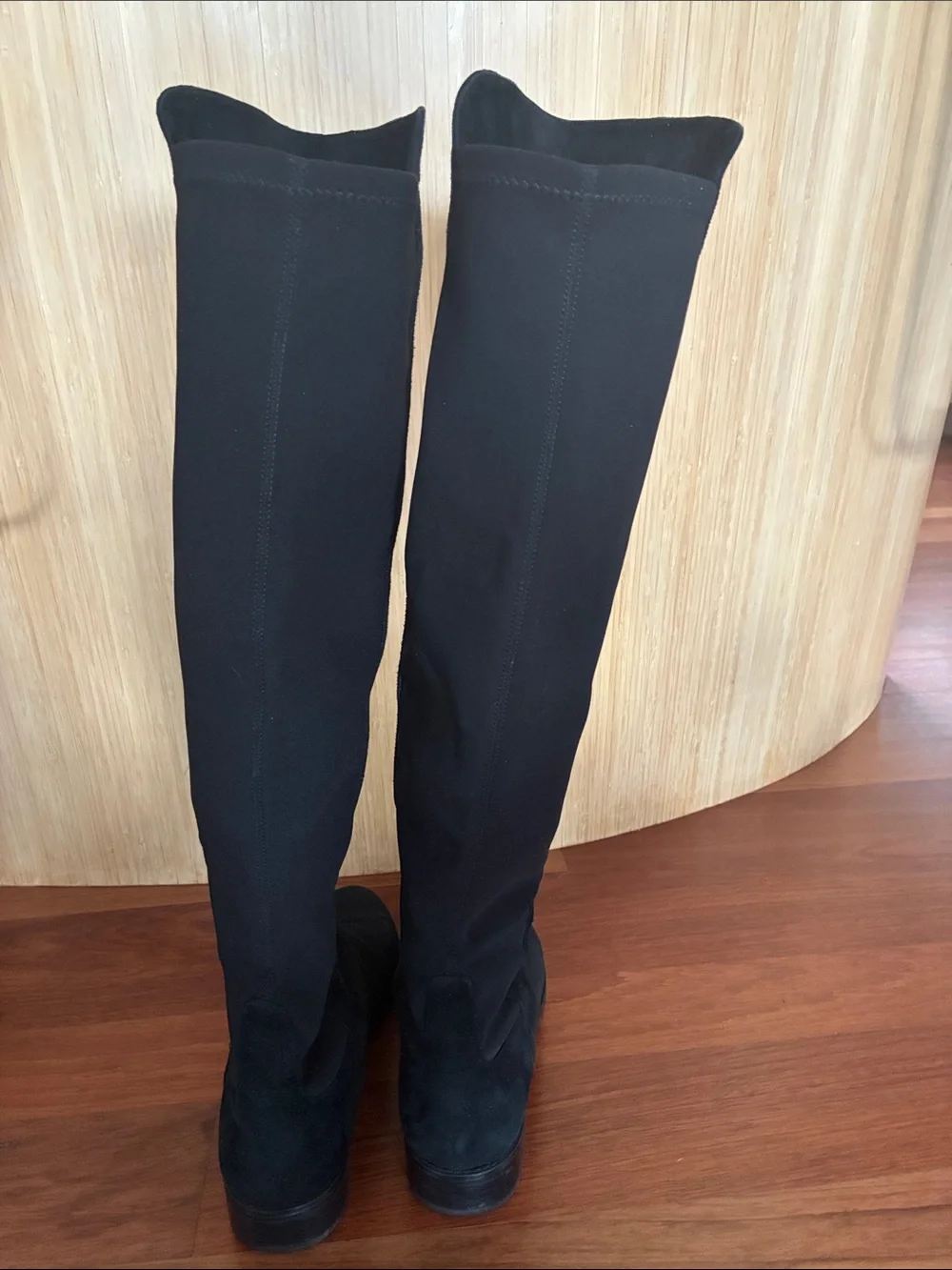 Stuart Weitzman suede black boot Size 9